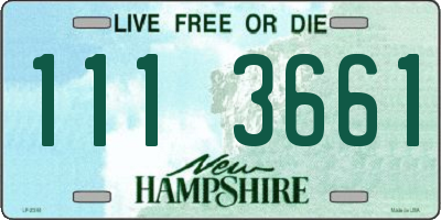 NH license plate 1113661