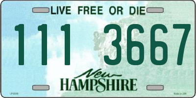 NH license plate 1113667