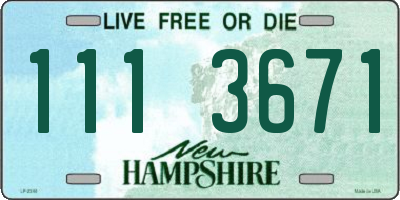 NH license plate 1113671