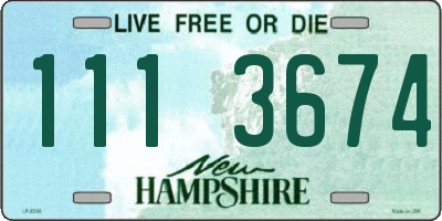 NH license plate 1113674