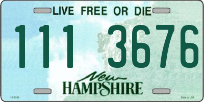 NH license plate 1113676