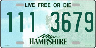 NH license plate 1113679