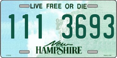 NH license plate 1113693