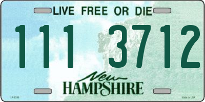 NH license plate 1113712