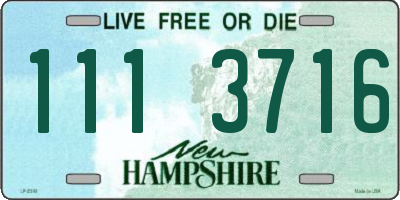 NH license plate 1113716
