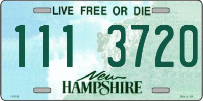 NH license plate 1113720