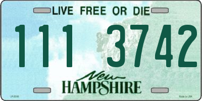 NH license plate 1113742