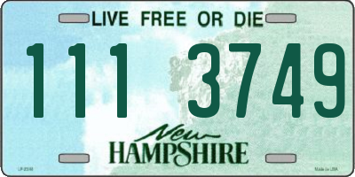 NH license plate 1113749