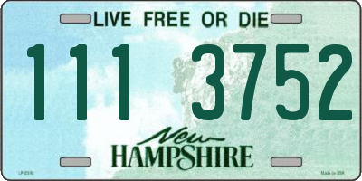 NH license plate 1113752