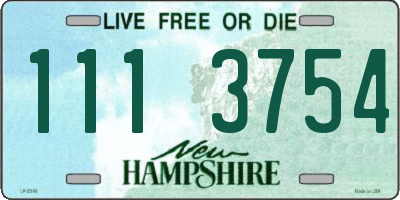 NH license plate 1113754
