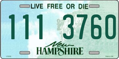 NH license plate 1113760