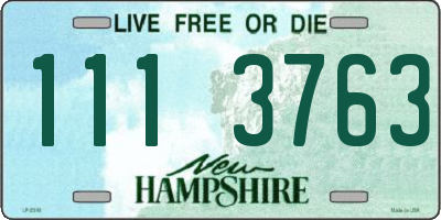 NH license plate 1113763