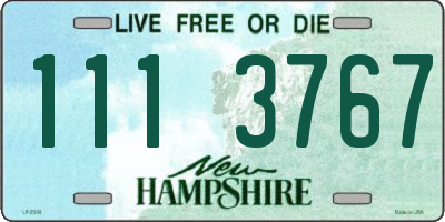 NH license plate 1113767