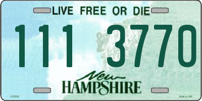 NH license plate 1113770