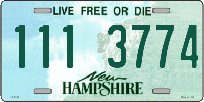 NH license plate 1113774
