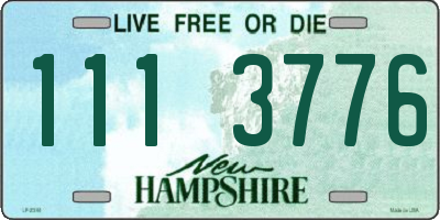 NH license plate 1113776