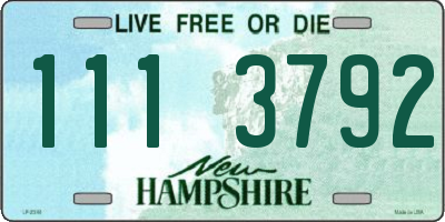 NH license plate 1113792