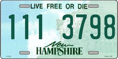 NH license plate 1113798