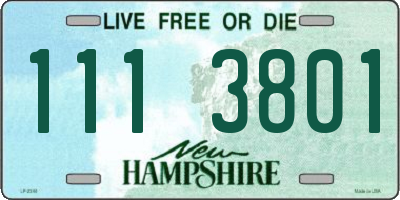 NH license plate 1113801