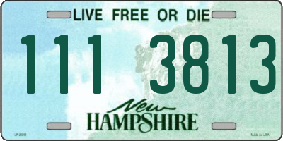 NH license plate 1113813