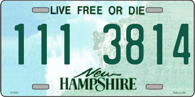 NH license plate 1113814