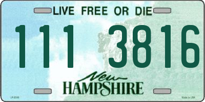 NH license plate 1113816