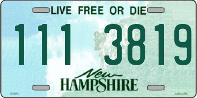 NH license plate 1113819