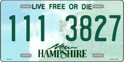 NH license plate 1113827