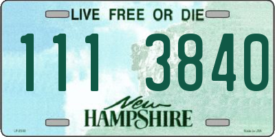 NH license plate 1113840