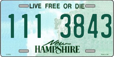 NH license plate 1113843