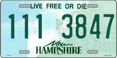 NH license plate 1113847