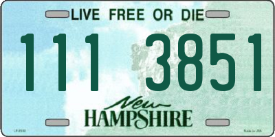 NH license plate 1113851