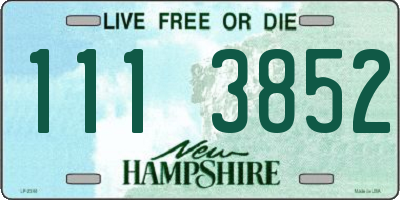 NH license plate 1113852