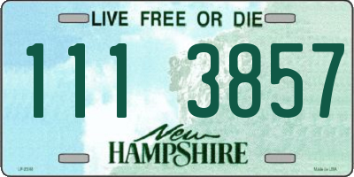 NH license plate 1113857
