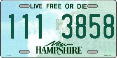 NH license plate 1113858