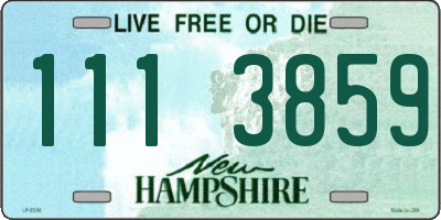 NH license plate 1113859