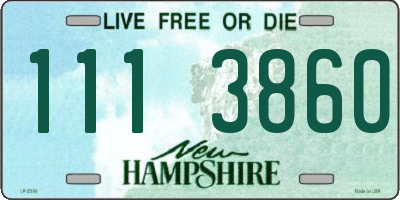 NH license plate 1113860
