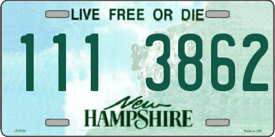 NH license plate 1113862