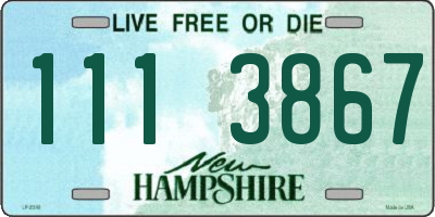 NH license plate 1113867