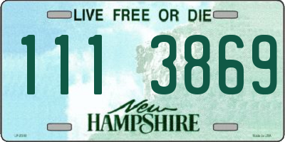 NH license plate 1113869