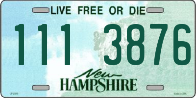 NH license plate 1113876