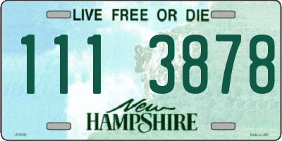 NH license plate 1113878