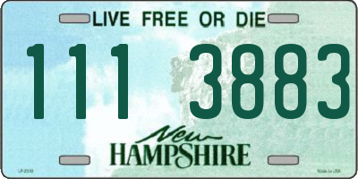 NH license plate 1113883