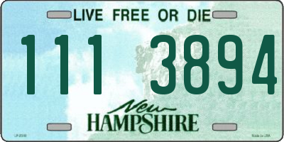 NH license plate 1113894
