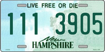 NH license plate 1113905