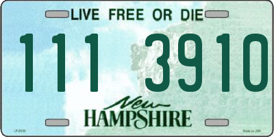 NH license plate 1113910