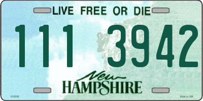 NH license plate 1113942