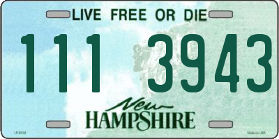 NH license plate 1113943