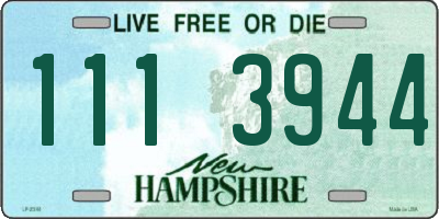 NH license plate 1113944