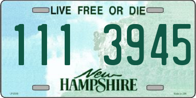 NH license plate 1113945